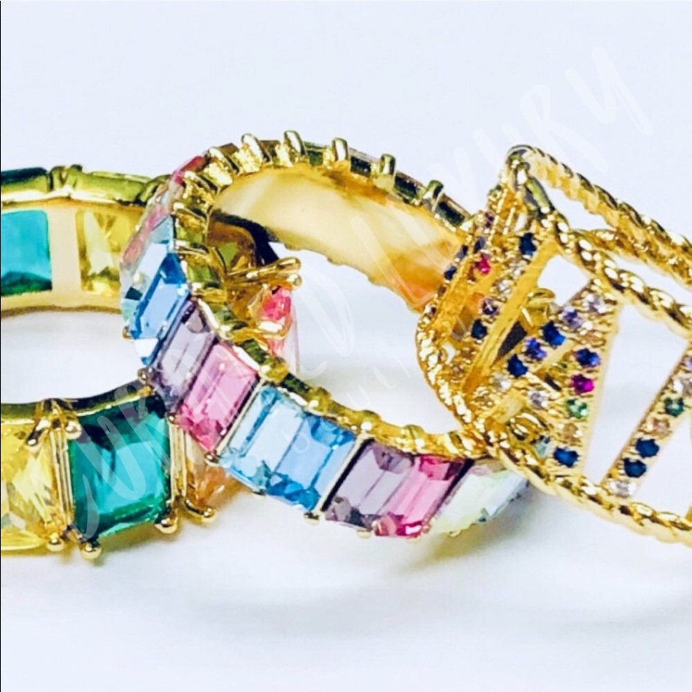 Colorful Baguette Ring - Picture 2 of 6